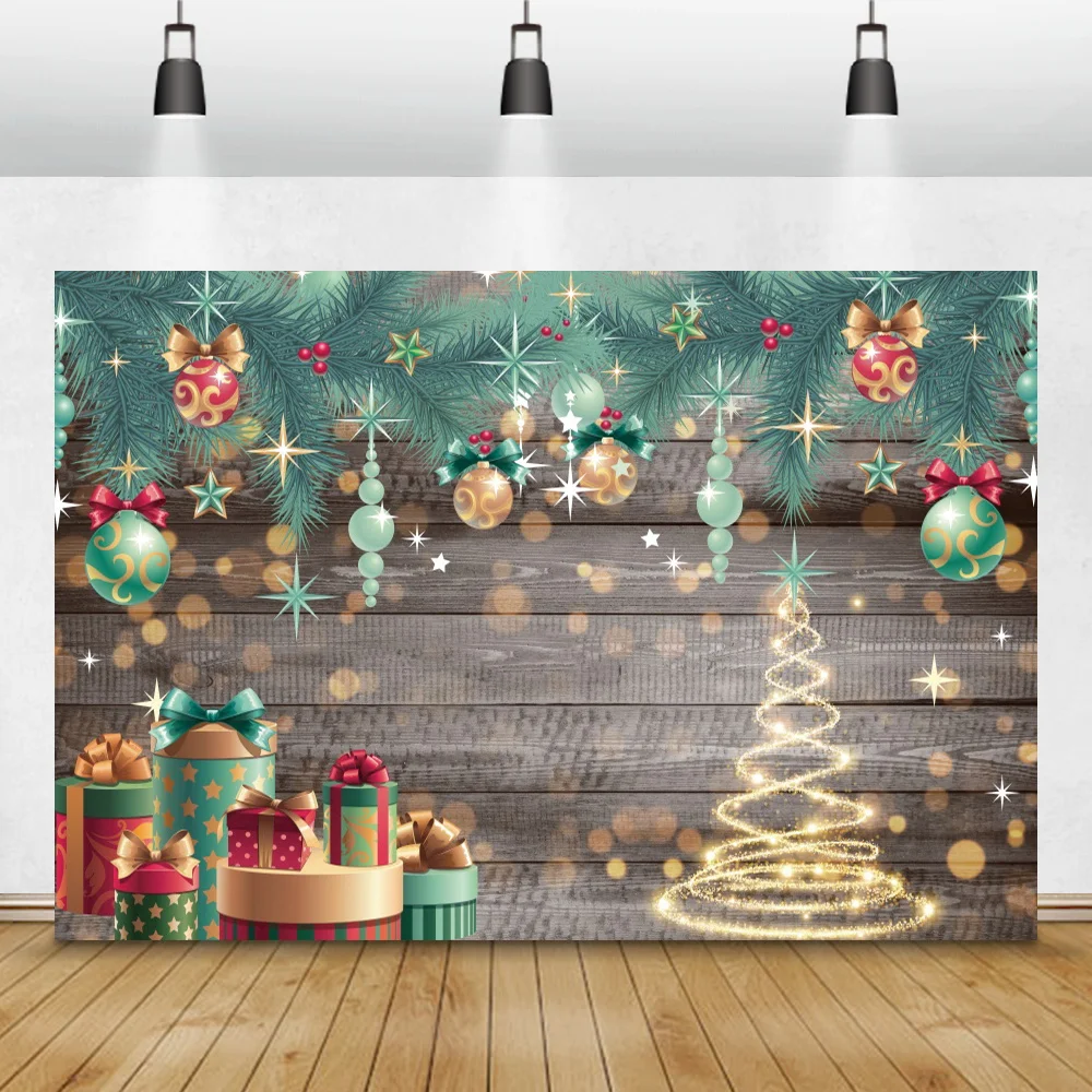 الشتاء عيد الميلاد مجلس خشبي التصوير خلفية الزهور البتلة ألواح الغذاء استحمام الطفل الطفل فوتوكورد خلفية استوديو الصور