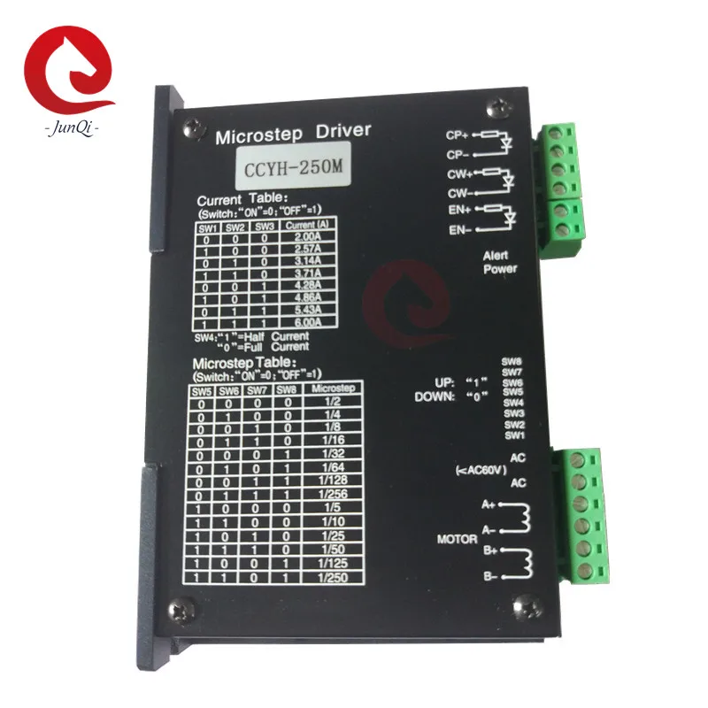 

Stepper Motor Driver CCHY-250M 2/4Phase 6A For 57mm 86mm Stepper motor NEMA 23 NEMA 42 Stepper Motor Controller,Voltage 30-60VAC