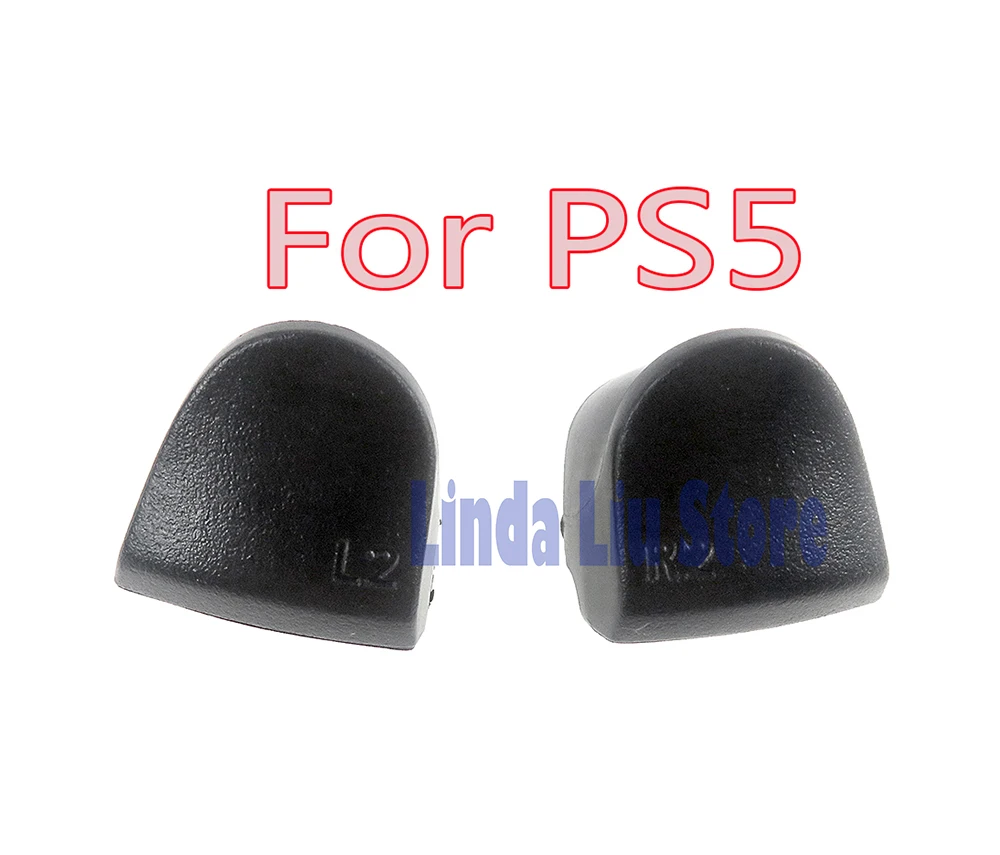 1Set Hitam L1 R1 + L2 R2 Gamepad Tombol Pemicu + Alat Pegas Suku Cadang Pengganti untuk PlayStation 5 untuk PS5 Gamepad Controller