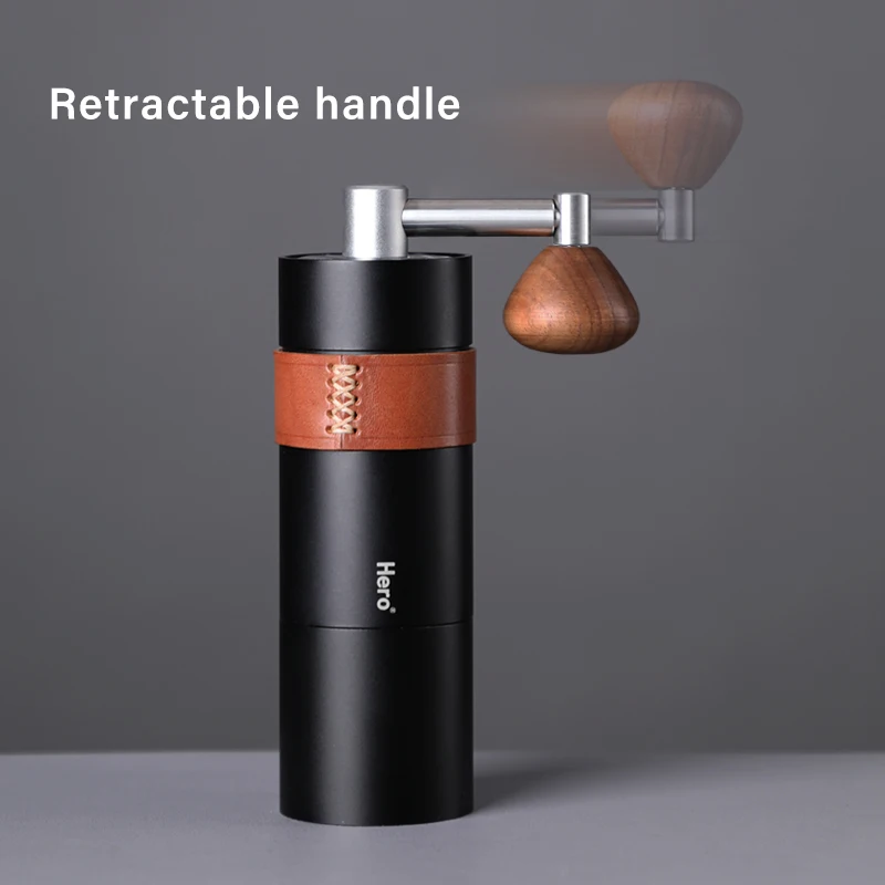 HERO Manual Coffee Grinder Hand Brewed Coffee Espresso Maker Stainless Steel Burr Foldable Handle S03 Coffee Mill Machine