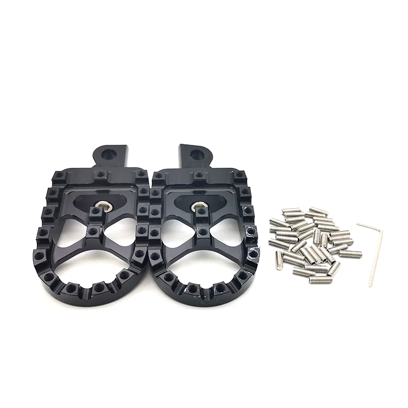 2Pcs Motorcycle Wide Fat Foot Pegs For Harley Sportster Mx Style Bobber