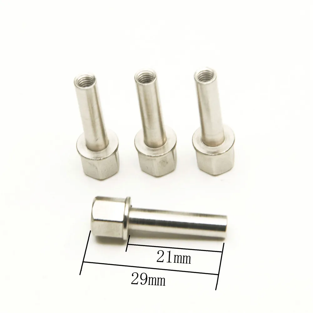 AXSPEED 4PCS 12mm Hex Wheel Hub Drive Adaptor Extension Column Metal Nut 15/20/25mm for 1/10 RC Crawler Axial SCX10 TRX4