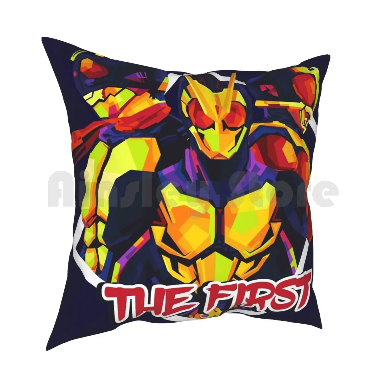 The First Kamen Rider Pillow Case Printed Home Soft Throw Pillow Kamen Rider Kamen Rider Rider Kamen Rider Zero One