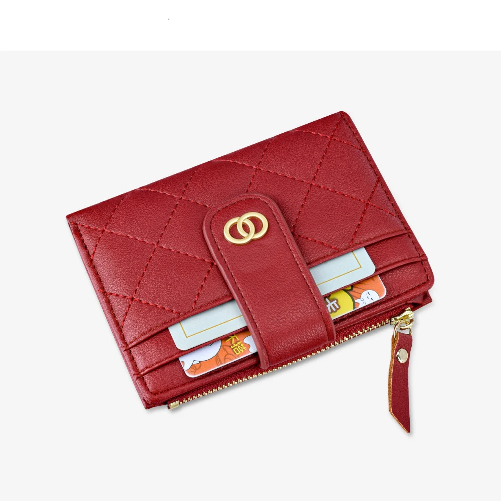 FOSIZZO Card Wallet Designer For Me Card Case With Coin Pocket Female Small Purse For Cards and Money Girl Teenager Wallet #3027