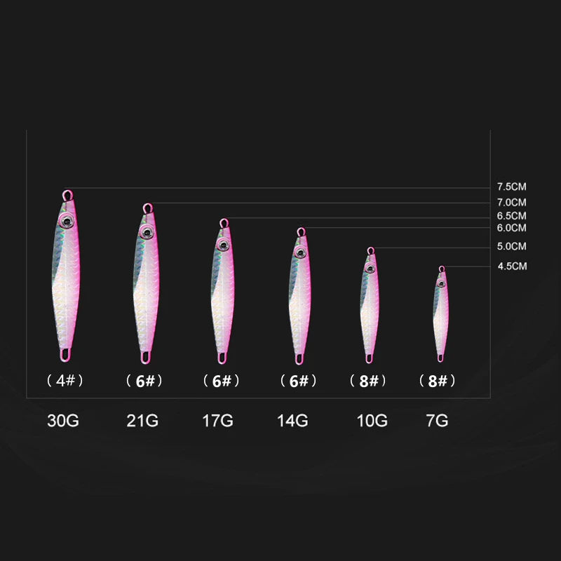 금속 스피너 지그 낚시 루어, 싱킹 하드 인공 미끼, 리드 물고기 워블러 잉어 파이크 낚시 태클 미끼, 4.5-7.5cm, 7-30g, 1 개