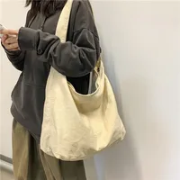 CGCBAG 2024, bolso de hombro para mujer, bolso de mano de lona para mujer, bolso cruzado liso Simple de gran capacidad, bolsos de diseñador para mujer