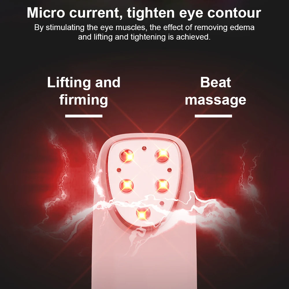 RF Radio Frequency Eye Massager Anti-Ageing Wrinkle Massager Portable Electric Device Dark Circle Facials Vibration Massage Pen