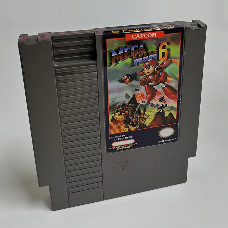 Cartucho de megaman6-Game para consola, Tarjeta Única de 72 pines, NTSC y PAL