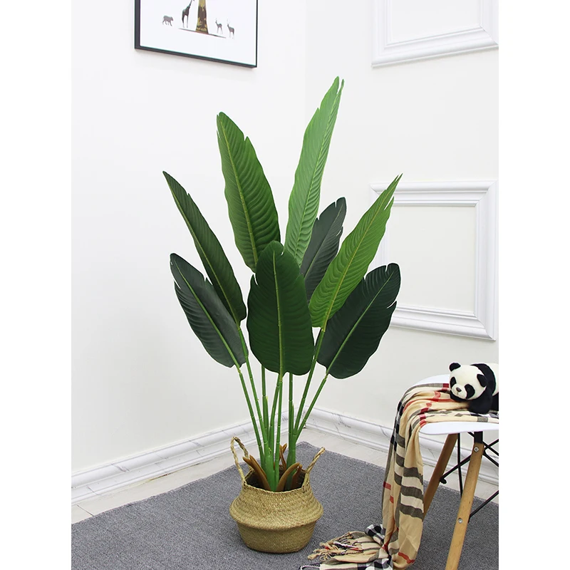 Home Decor Large Artificial Green Plant Simulation Flowers Decoration Indoor Potted Landscape Ornaments Creative Nordic Gifts