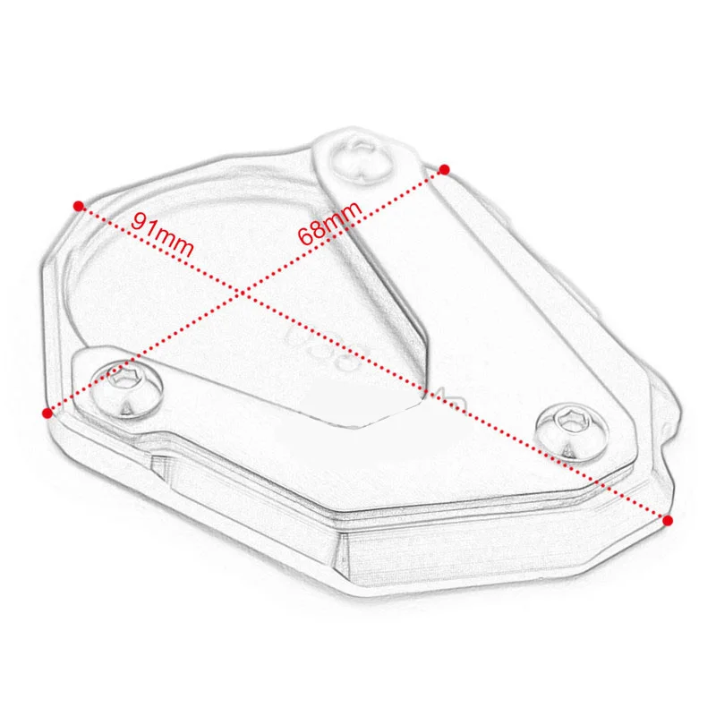 Motorcycle Kickstand Foot Side Stand Extension Pad Support Plate Fit for R1200 R NINE T 2014 2015 2016 R1200R 14 15 16