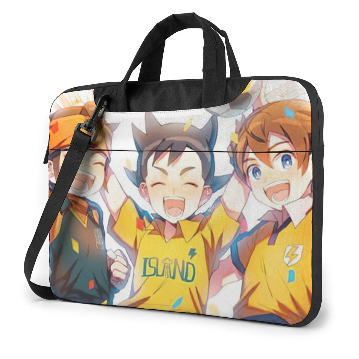 Inazuma Eleven Laptop Bag Case Protective Vintage Computer Bag Bicycle Crossbody Laptop Pouch