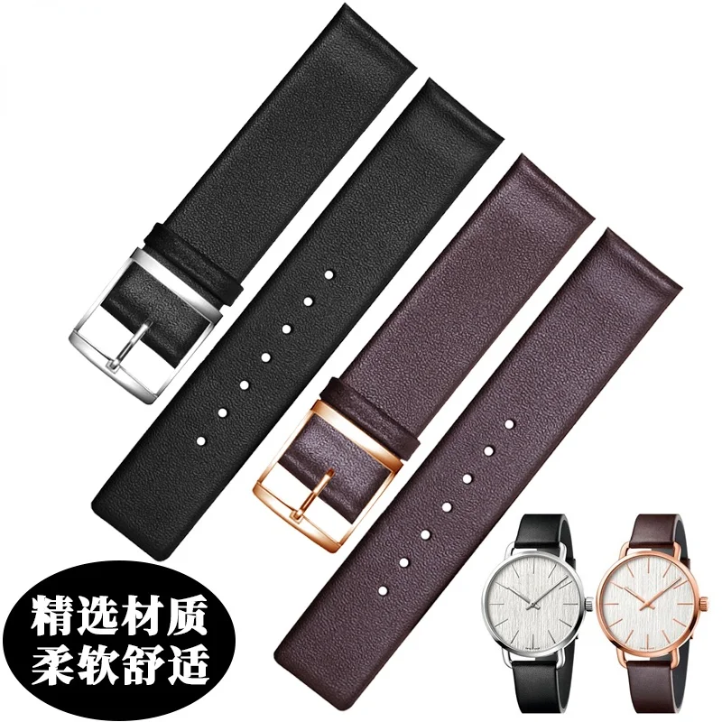 for CK Strap K7b211/K7b216/K7b236 Watch Band K7b Genuine Leather Leather Watch Strap 14 18mm Men and Women