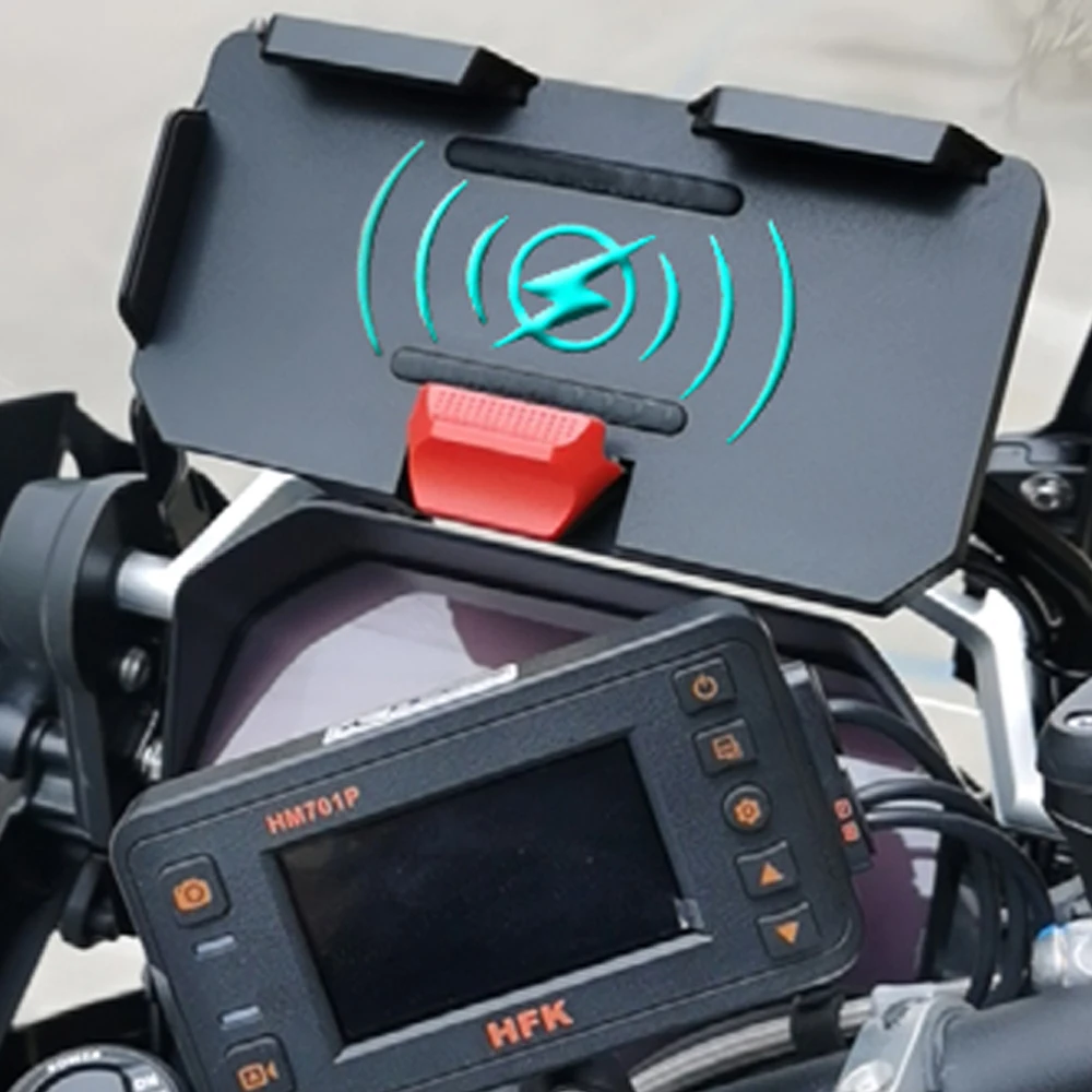 Mobile Phone Motorcycle Navigation Bracket Wireles Charging Support For R1200GS F800GS F700GS R1250GS CRF 1000L F85200GS ADV