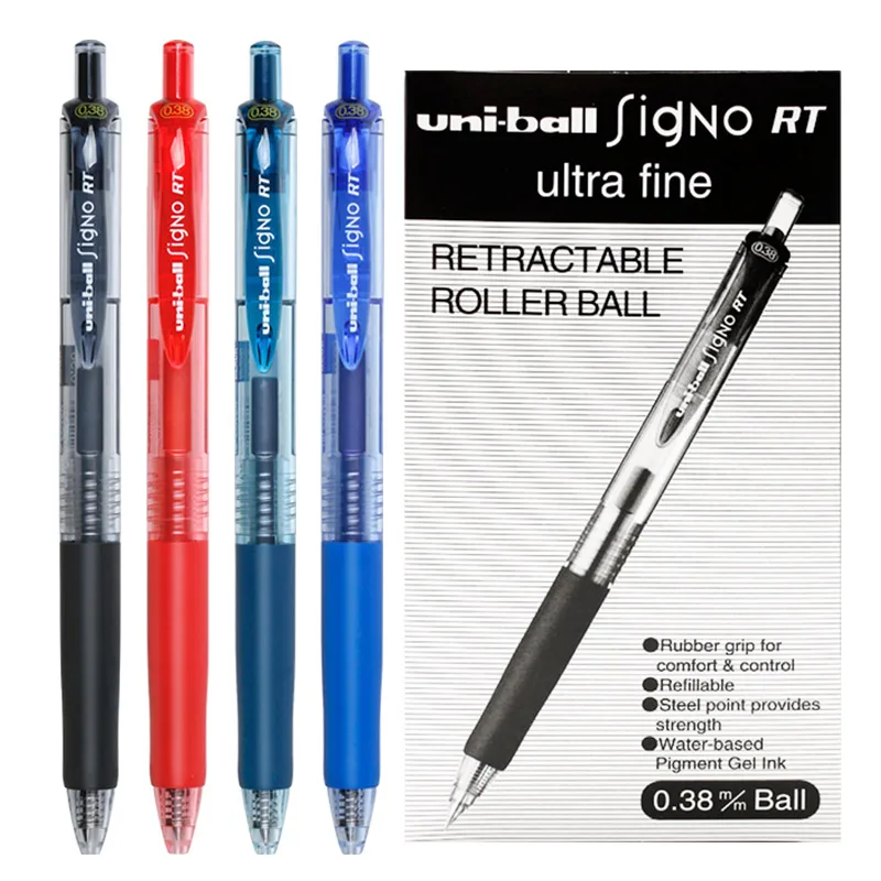 3/6/12Pcs Japan Press the gel pen color pen UMN-138 student water pen business office signature pen 0.38mm