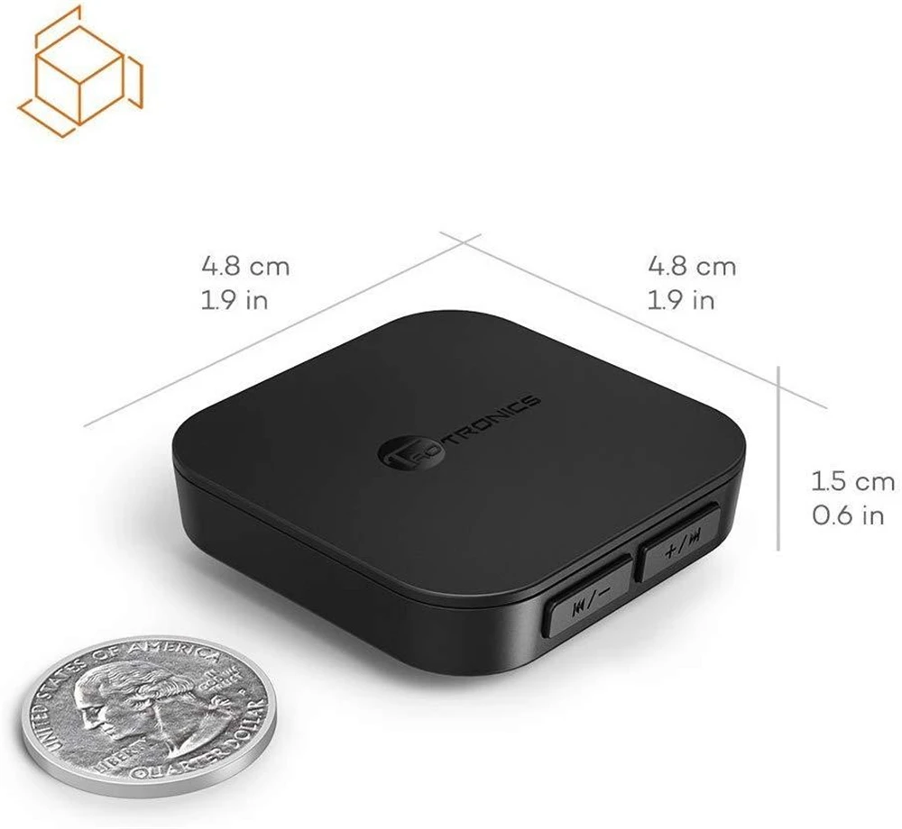 Taotronics adaptador sem fio bluetooth 5.0 transmissor receptor 3.5mm aux & rca áudio em casa música streaming aptx baixa latência adaptador