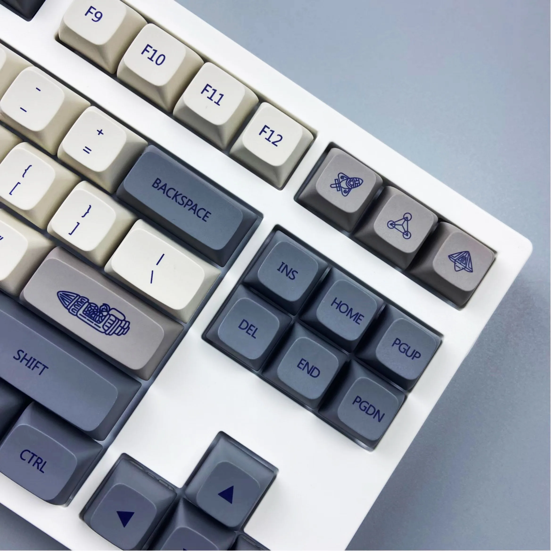 【Skyline】Original New 126 Key Enlightenment Keycap Rocket Version XDA Height PBT Sublimation for Mechanical Keyboard