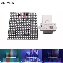 WS2812B LED Digital Flexible Individually Addressable Panel Pixel screen,Led Strip WIFI Controller SP108E kit