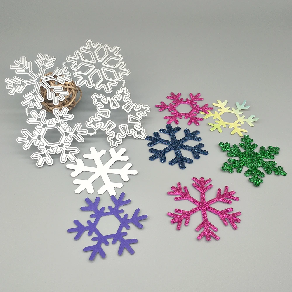 

4 Christmas snowflake metal cutting die, scrapbook, photo album, greeting card, DIY decoration, handmade artwork