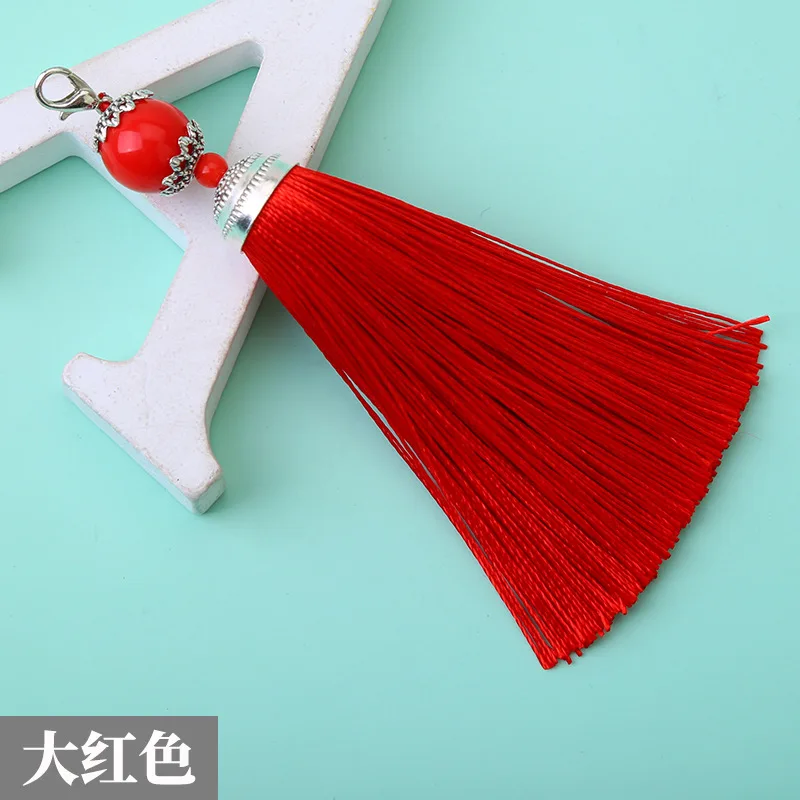 5pcs/Lot 12cm Tassel Chinese Knotting Diy Household Car Decoration Polyester Silk Sewing Decoration Curtain Accessories