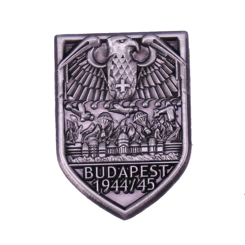 Interesting Cross Eagle Shield Brooch Metal Enamel Lapel Badge Collect Denim Jacket Backpack Pin Given Friends And Fans Gifts