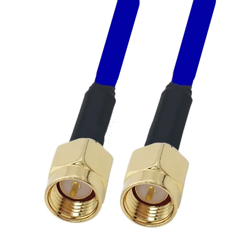 Blue SMA Male To SMA Male Connector RG401 Coaxial RF Adapter Jumper Cable 50ohm