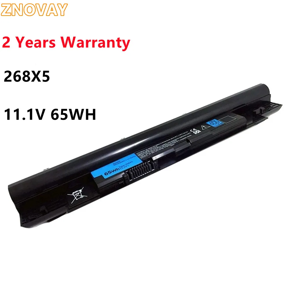 

ZNOVAY H7XW1 268X5 Laptop Battery For Dell Vostro V131 V131D Inspiron 13Z N311z N411z H2XW1 H7XW1 JD41Y 268X5 11.1V 65WH