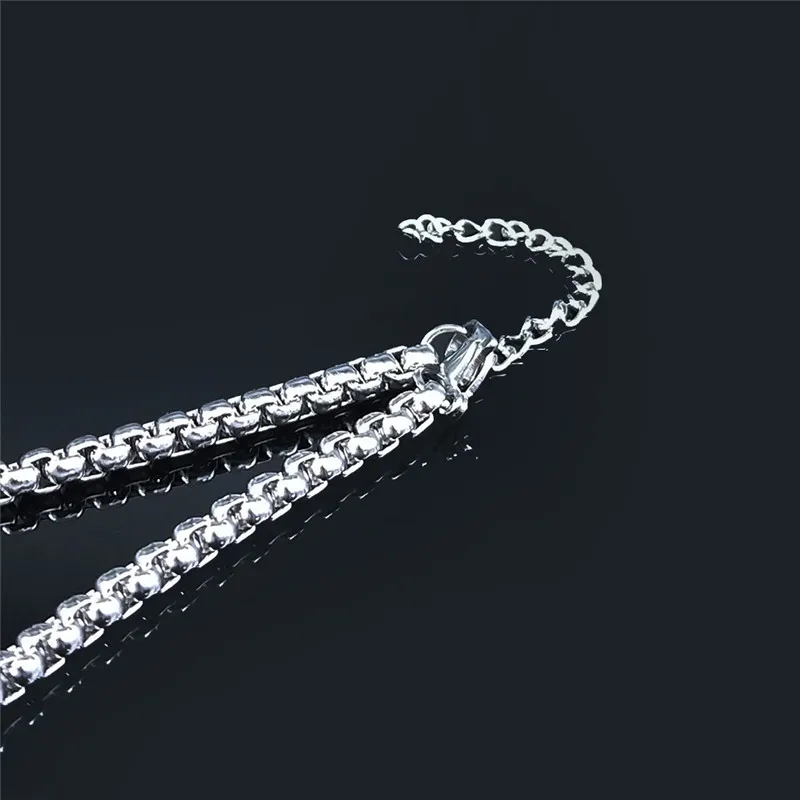 Hekate Wheel Stainless Steel Chain Bracelet Strophalos Hecate Magic Symbol Logo Charm PIN Jewelry colier femme joyas B1725-3S03