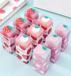 1PC Fashion Strawberry Eraser New Stationery Kawaii Erasers Strip Rubber Kids Gifts(ss-904)