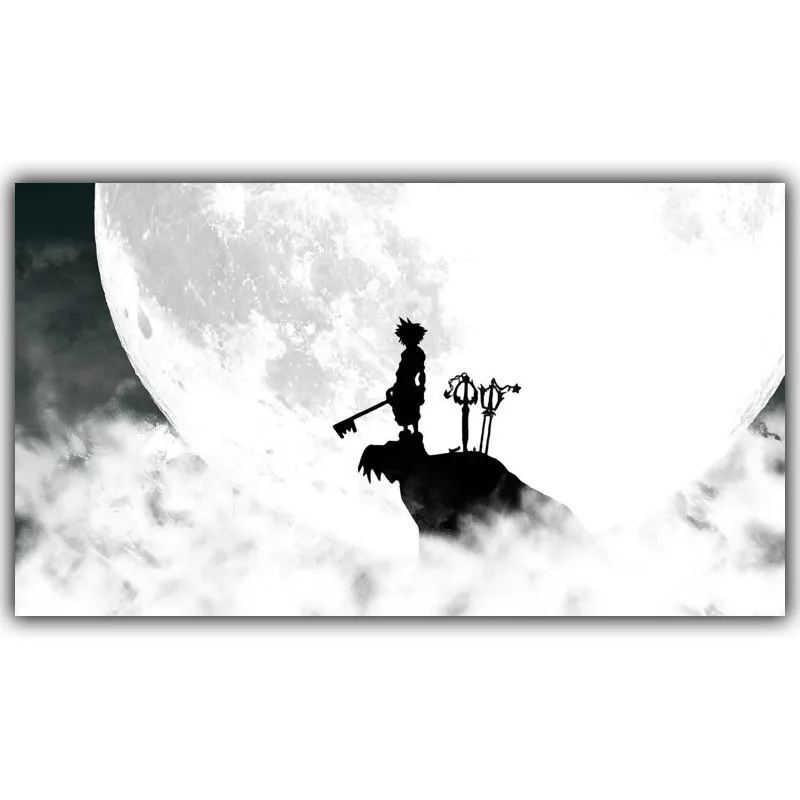 Elegant Poetry Kingdom Hearts Game Classic Anime Pictures Living Kids Room Decor Wall Art Canvas Paintings Nordic Poster Prints