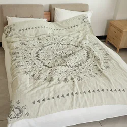 200x230cm Summer Cotton Blanket Mandala Bohemia Style Bed Sofa Travel Breathable Soft Throw Blanket Bedspread Carpet Cover