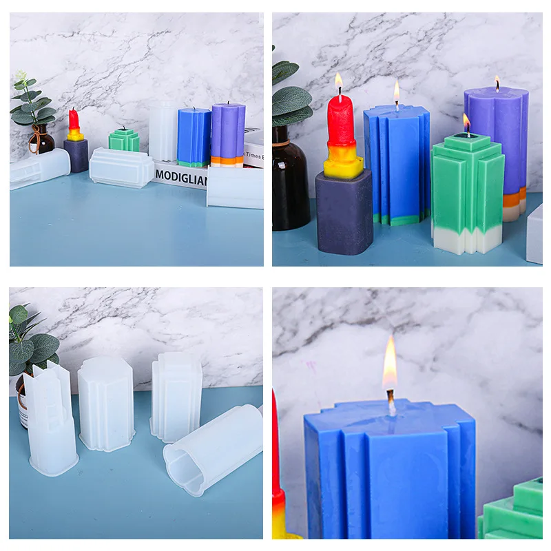 Candle Silicone Mould Lipstick Plum Bossom Volume Epoxy Resin Mold For DIY Candle Making Handmade Soap Crafts Home Decorations