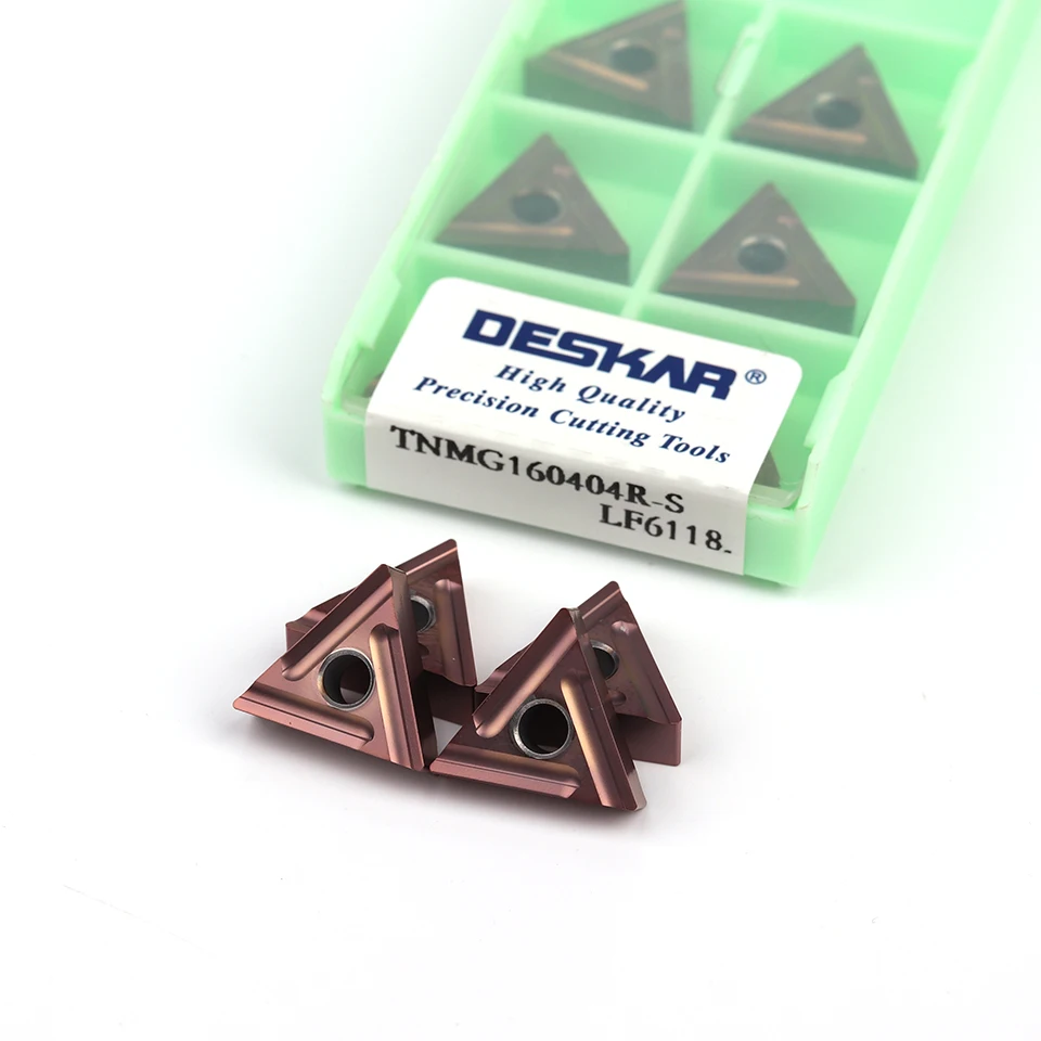 TNMG160408L-S LF6118 DESKAR utensile per tornitura inserti inserti in metallo duro per la lavorazione di acciaio inossidabile