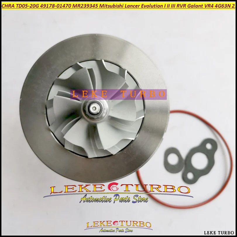 

ww Upgraded TD05-20G Turbo Cartridge CHRA 49178-01470 For MITSUBISHI Lancer Evolution I II III RVR Galant VR4 4G63 4G63N 2.0L