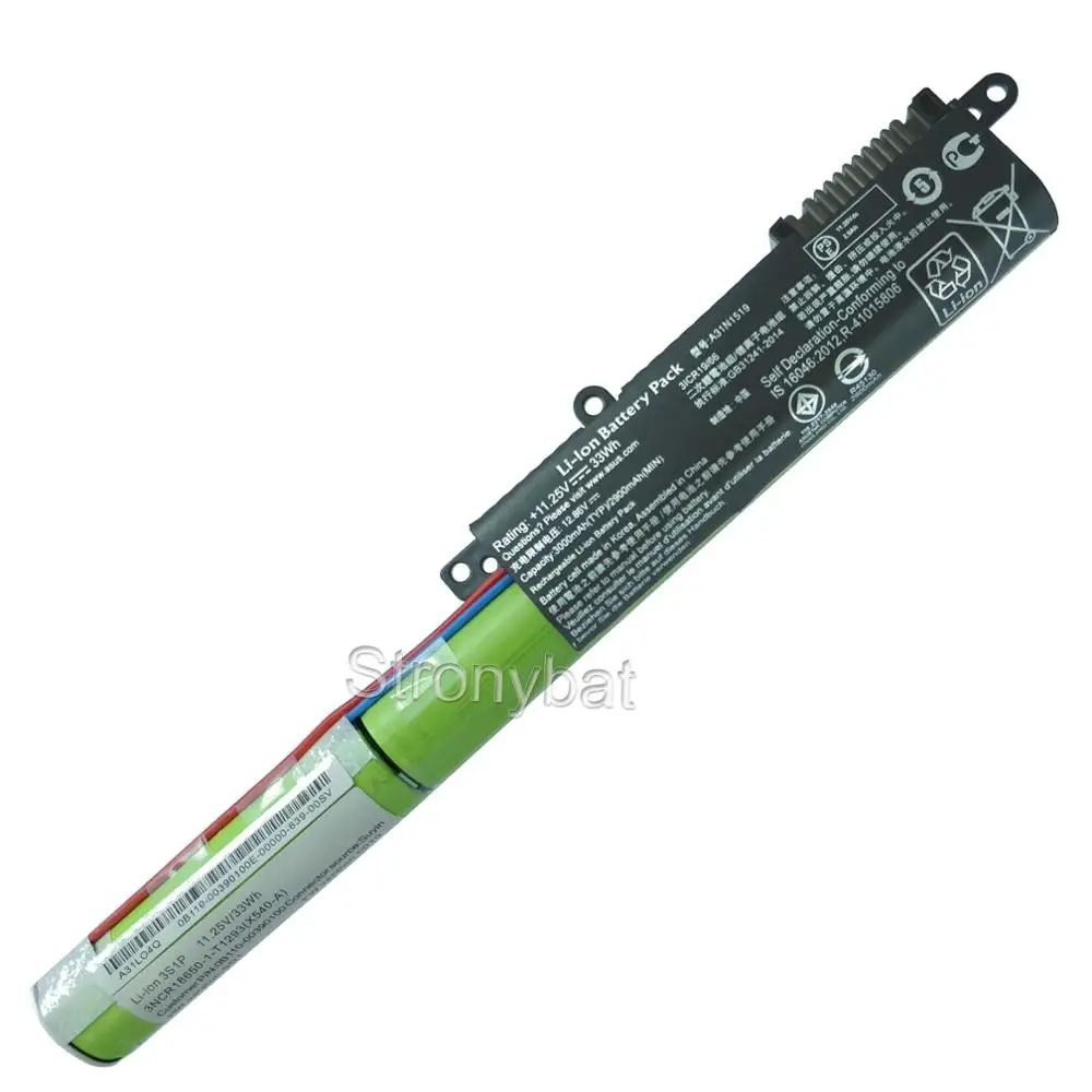 2900mAh laptop battery for ASUS X540 X540LJ X540LA X540SC X540SA X540LJ X540S X540SC A31N1519
