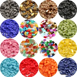 50pcs Multicolor Double-hole Seedbeads for DIY Jewelry Needlework Bracelets Making 2 Holes 5*5*2mm/5*2*2mm