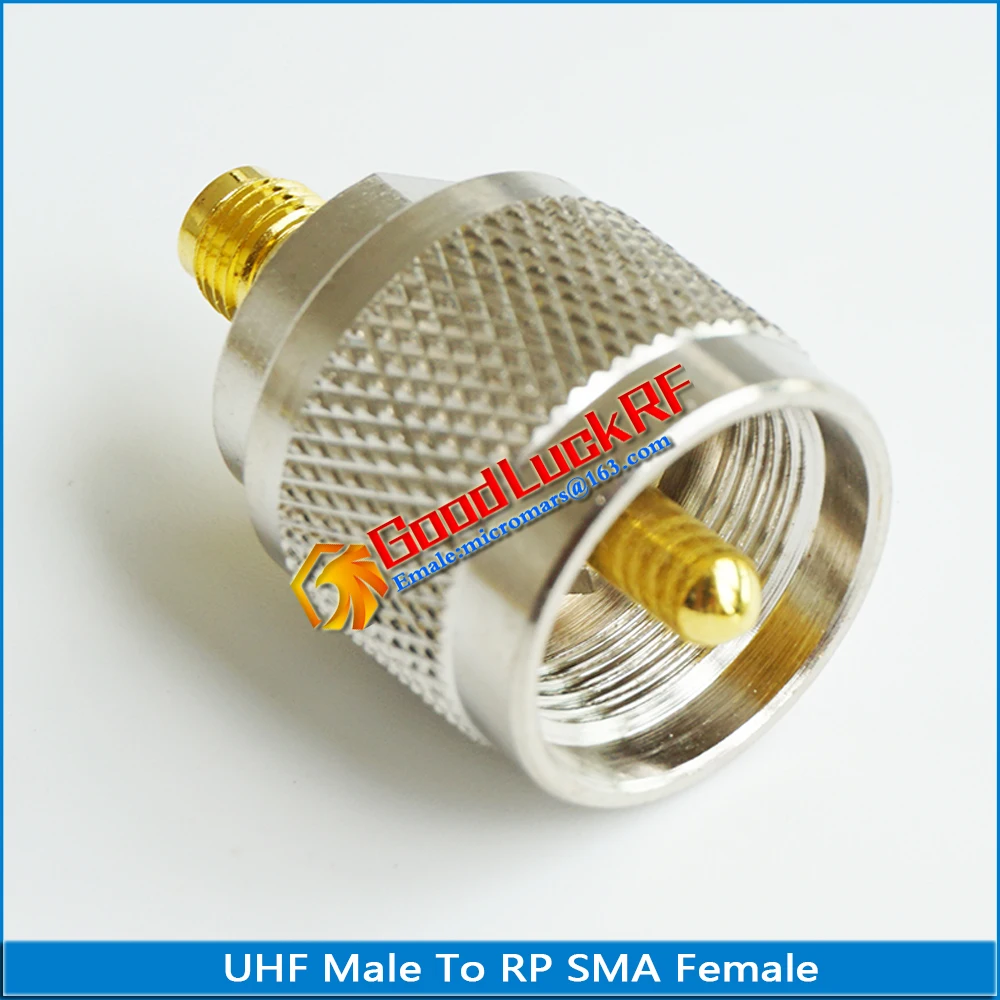 Uhf PL259 SO239 Naar Rp Sma Connector Coax Socket Uhf Male Naar Rp Sma Vrouwelijke Plug Uhf-Rp Sma messing Rechte Rf Coaxiale Adapters