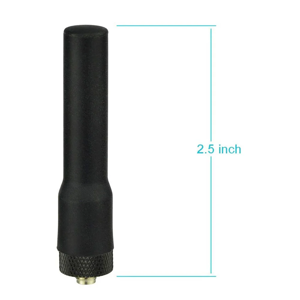 Eightwood Dual Band VHF UHF 136-174MHz 400-470MHz Soft Whip SMA Female Antenna for Kenwood Wouxun Baofeng BF-F8HP UV-5R UV-82