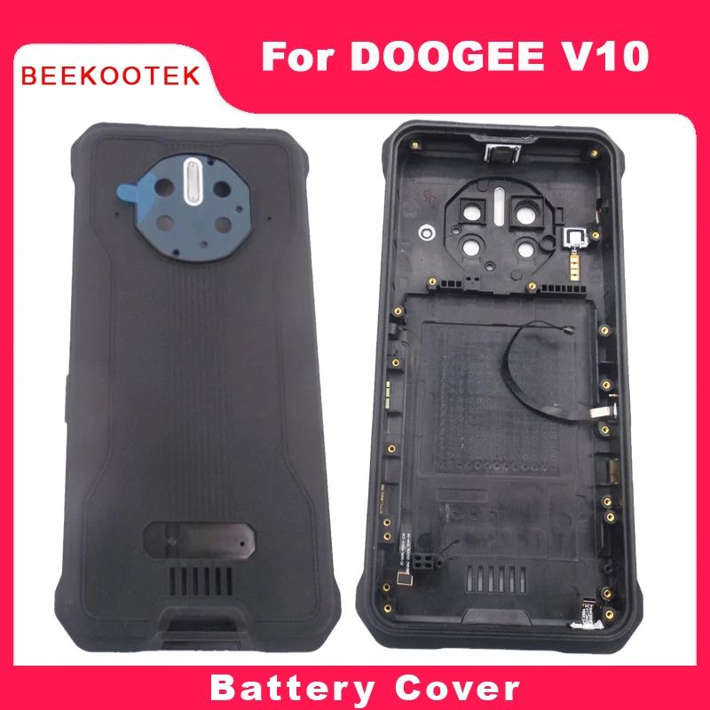 

Original Battery Cover Back Cover Housings Receiver Fingerprint Side Power Volume Cable Repair Parts For DOOGEE V10 Smartphone