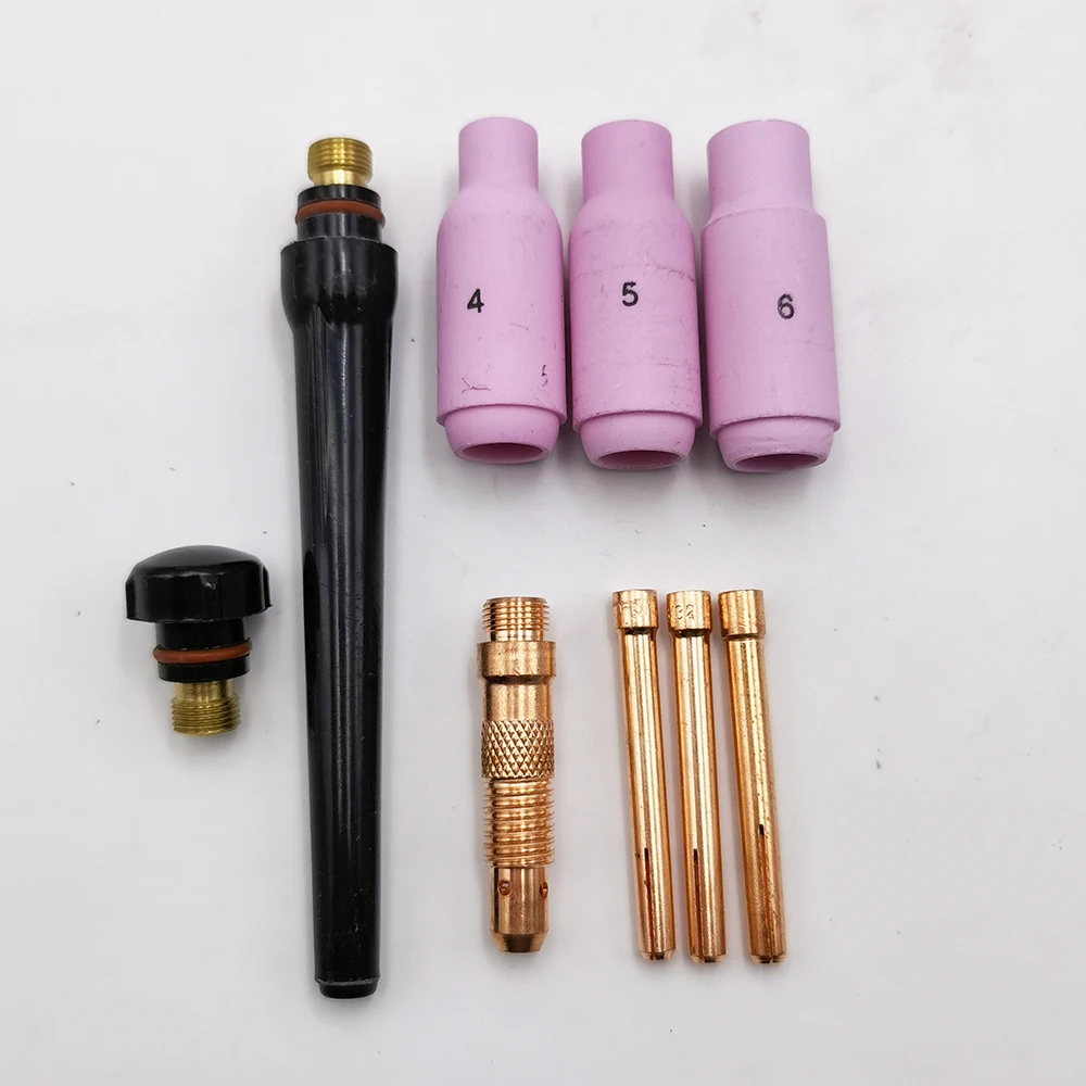 Free Shipping 4m 13ft WP17 Air Cooled WP-17 TIG-17 Argon Tungsten Arc Gas Valve TIG Welding Torch Gun