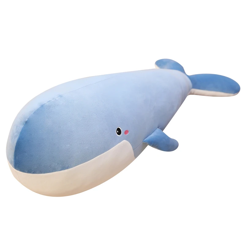 Nieuwe Giant Dier Walvis Knuffel Slapen Kussen Pop Zachte Dolfijn Kussen Voor Kinderen Meisje Gift Decoratie 59Inch 150cm