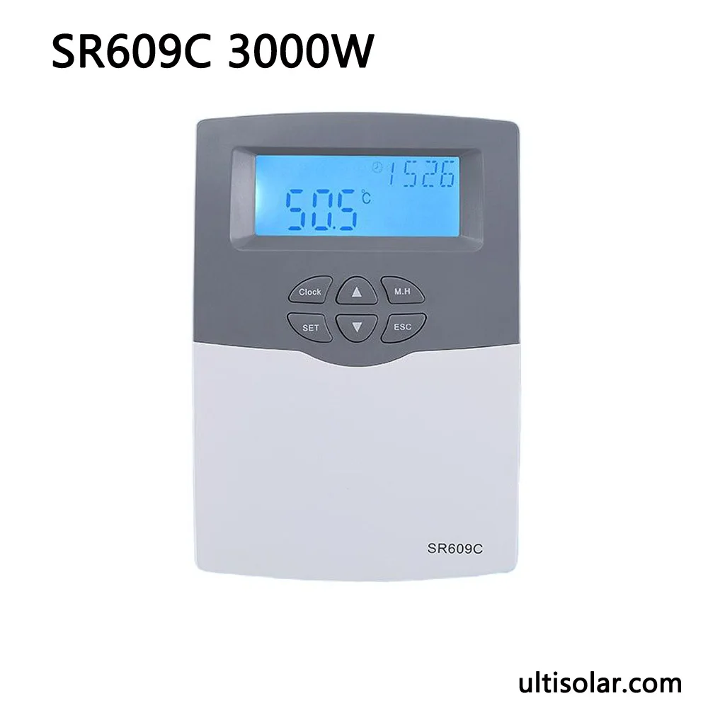 

20 Meters Cable NTC10K SR609C Solar Controller Smart Thermal System Control 3KW Relay from China Shuangri iSentrol Technology