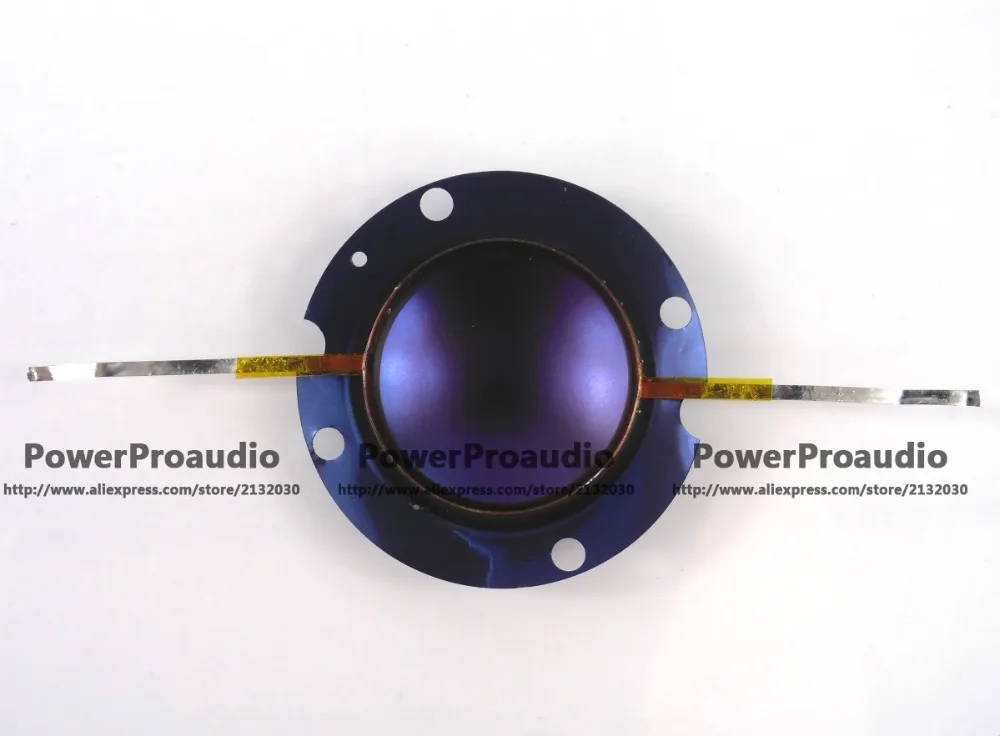 Diafragma de titânio azul dh2010, dh3, 201prato para voz eletrônica, 8 ohm, fio plano de alumínio, diafragma de bobina de voz 8ohm 32mm