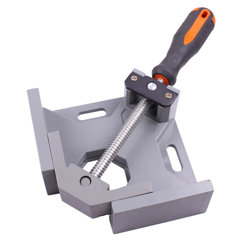 90 Graden Verstelbare Carpenter Clip Hoek Klem Houtbewerking Frame Clip Gereedschap Haakse Aluminiumlegering Enkele Handvat Tool Klem