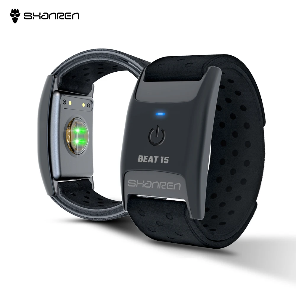 SHANREN BEAT15 Armband Heart Rate Monitor ANT+Bluetooth Cycling Indoor Training Optical Fitness HRM Sensor