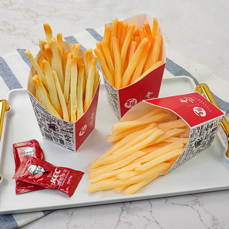 1pack/10pcs Artificial Simulation French Fries for Home Restaurant Kitchen Garden Art Decor Kindergarten Teaching Aids Kids Toy