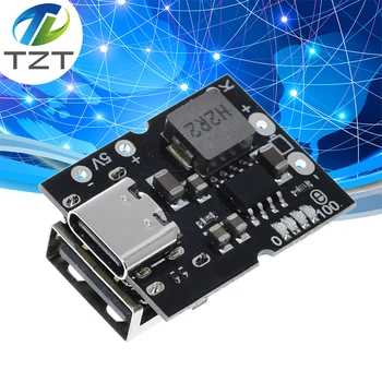 C타입 USB 부스트 컨버터 스텝 업 전원 모듈, 리튬 배터리 충전 보호 보드, LED 디스플레이, DIY 충전기용 USB, 5V 2A