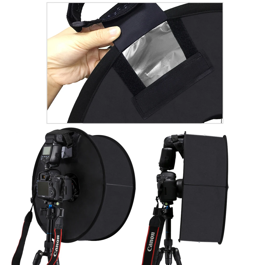 45cm Softbox portatile fotocamera Flash diffusore Speedlight Round Style Light Shoot Soft box luce soffusa accessori per fotocamere dslr