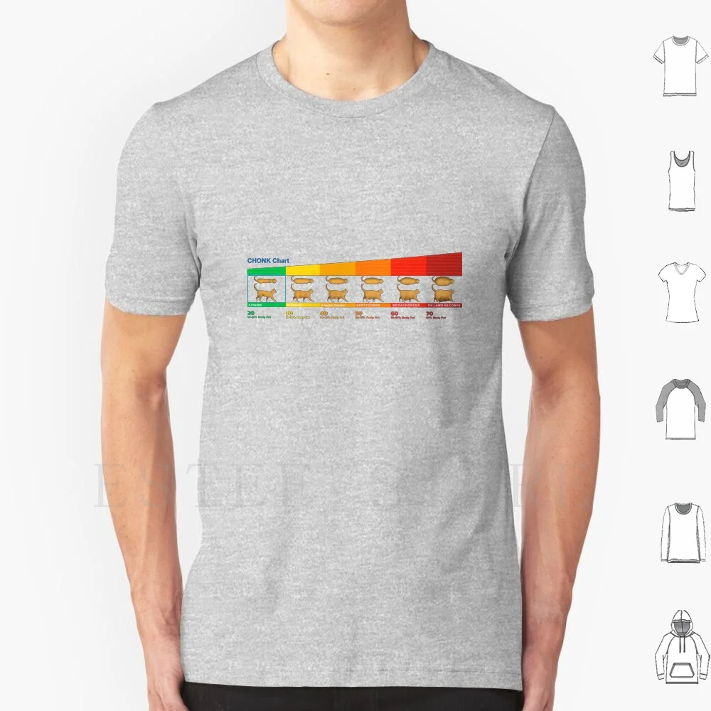 Chonk Chart Cat Meme T Shirt Men Cotton 6xl Chonk Chart Meme Chonky Cat Cat Mother Cat Dad Vet Vet Tech Pets Oh Lawd He Comin