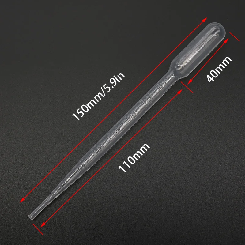20ชิ้น3ML ห้องปฏิบัติการวิทยาศาสตร์สำนักงานหนังสือเรียน Pipette พลาสติกโปร่งใสทิ้งความปลอดภัย Dropper อุปกรณ์