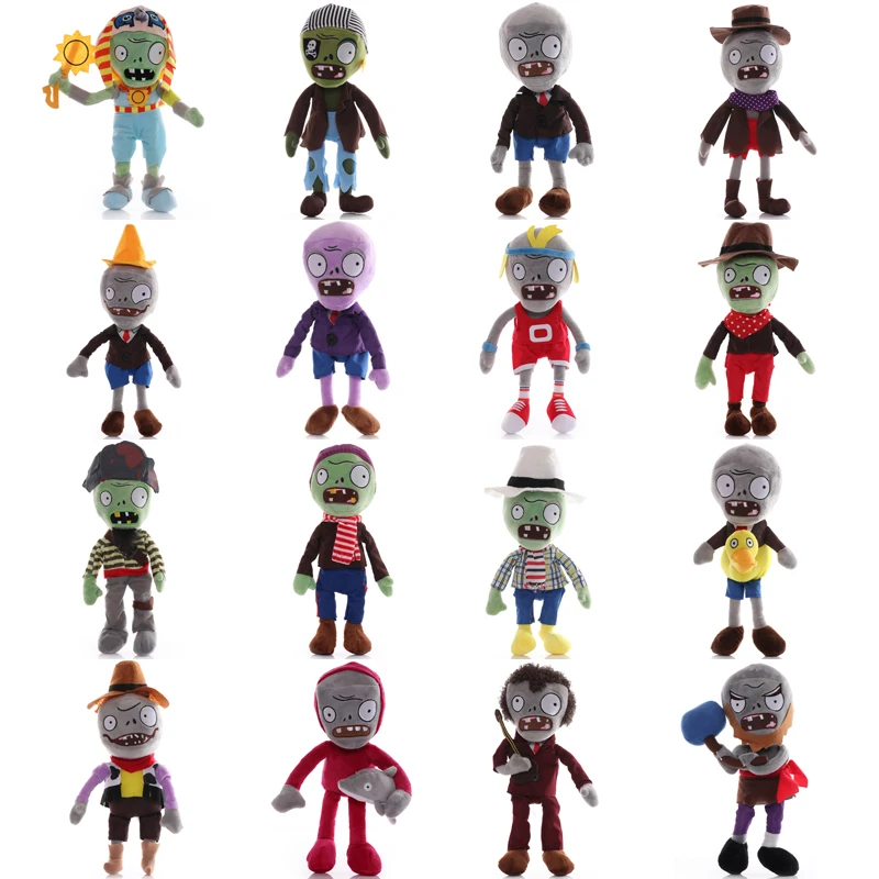 

16pcs/lot 30cm Plants vs Zombies PVZ Zombies Plush Stuffed Toys Soft Toy Doll Gifts for Children Kids Party Toys